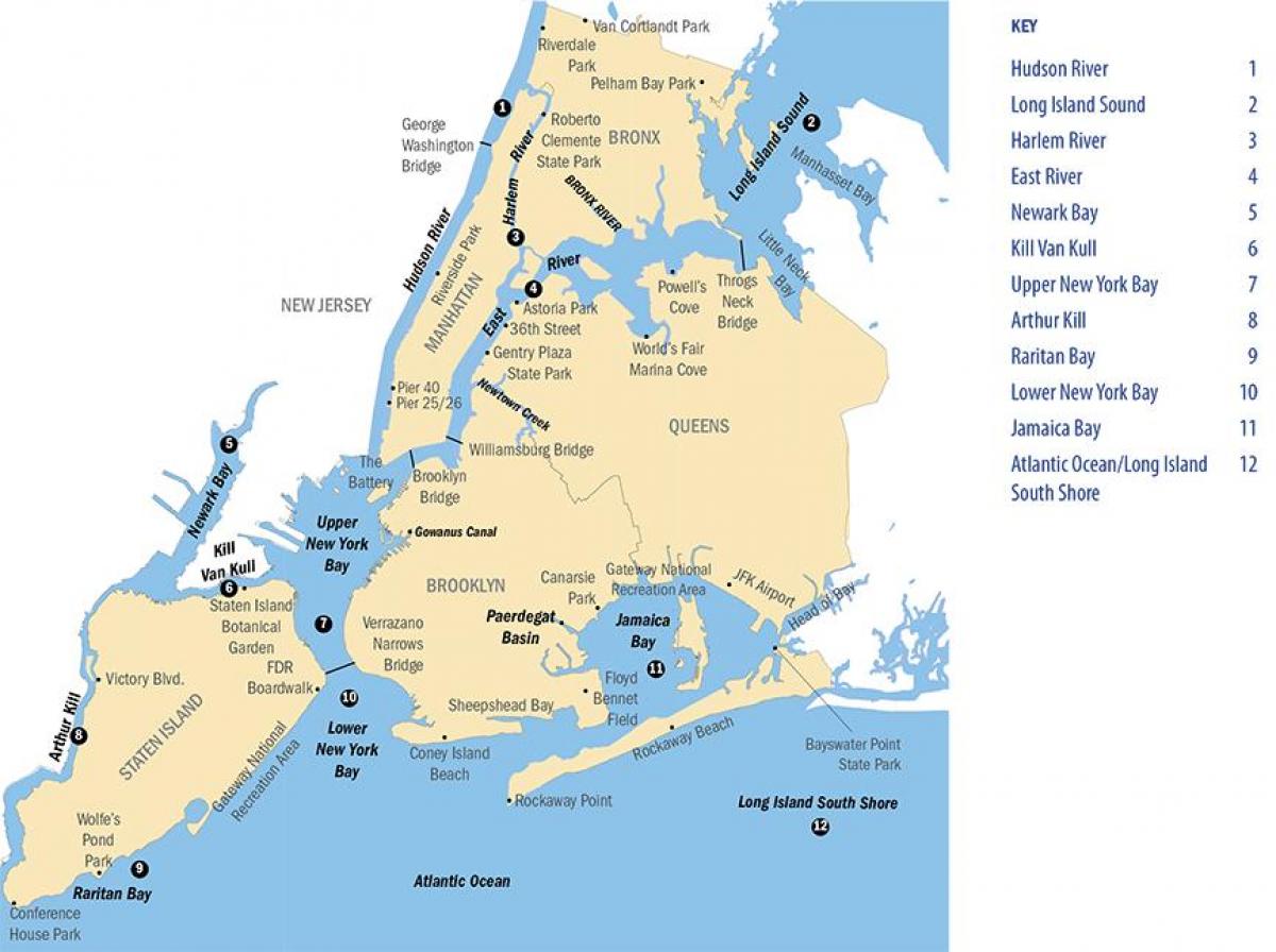 Нью-Ривер-Йорк на карте