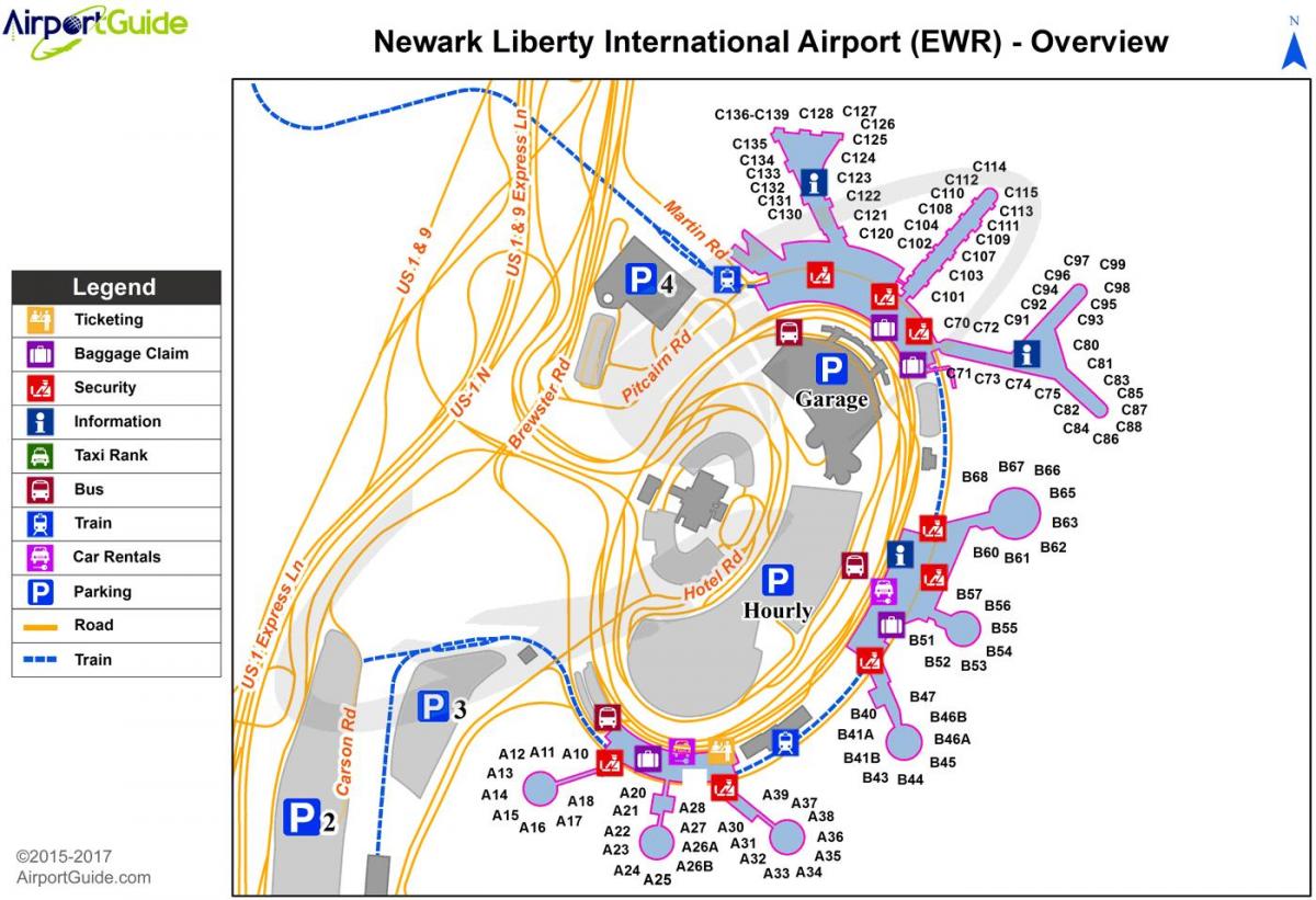 Нью-Йоркском аэропорту особым карту