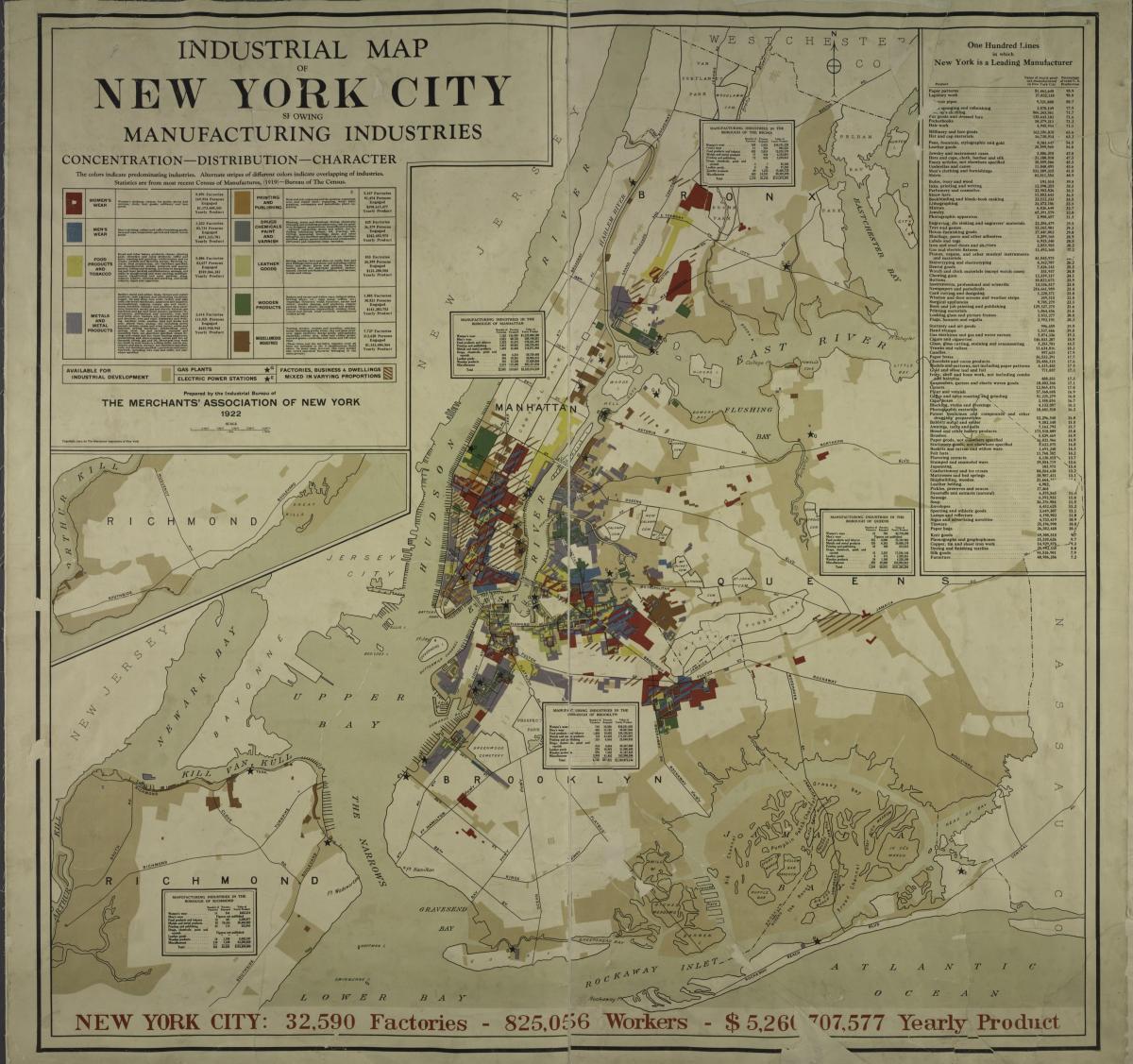 карта Нью-Йорка 1900