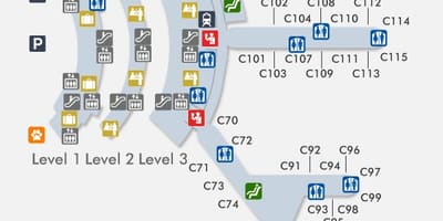 Карта Ньюарк терминал "C"