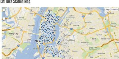 Сити Байк карте Нью-Йорка