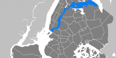 Ист-Ривер Нью-Йорка карте