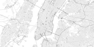 Карта Нью-Йорк вектор