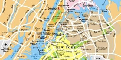 Распечатать карту Нью-Йорка