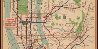 Старый Нью-Йорк карта метро